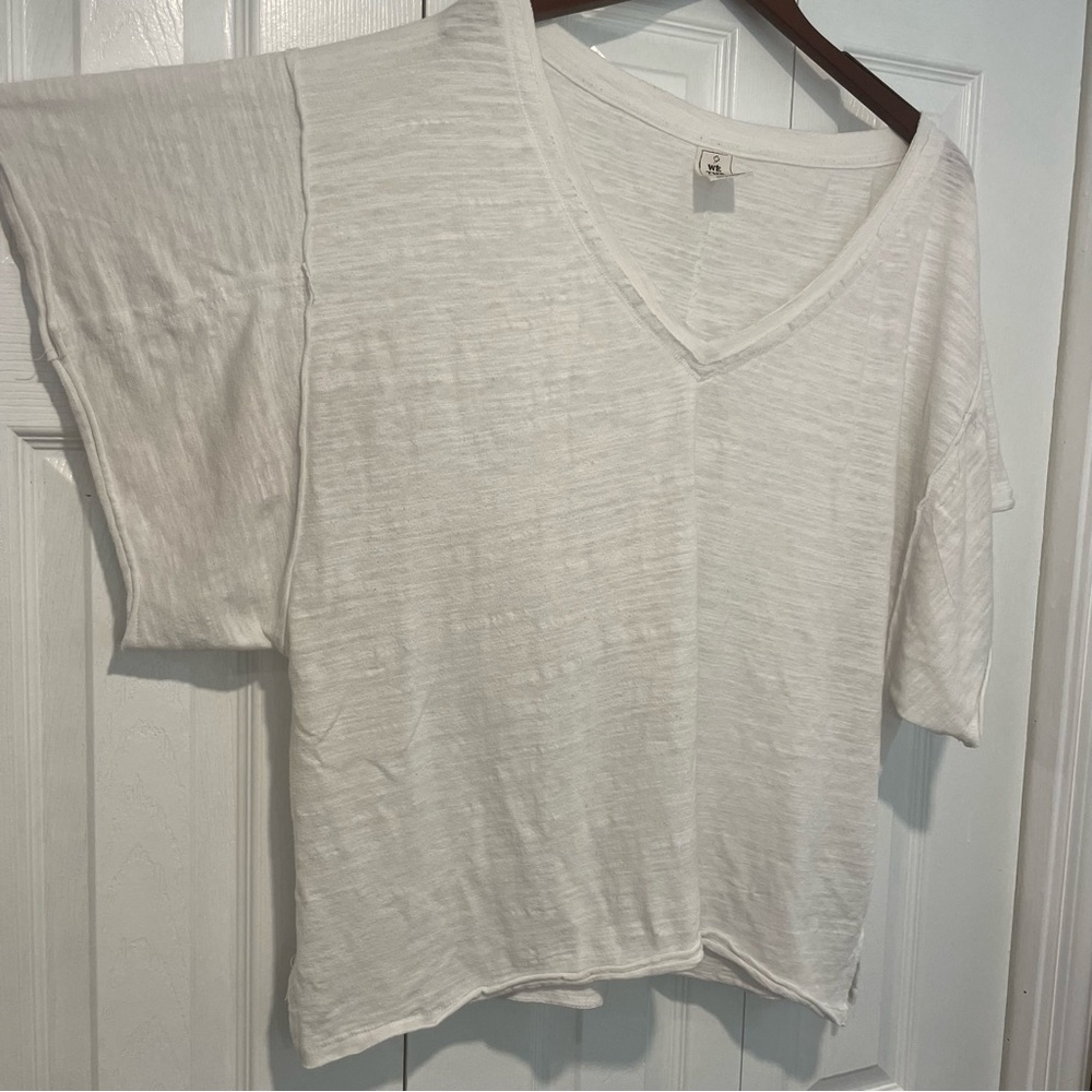 Free People We the Free Oversized White Tshirt